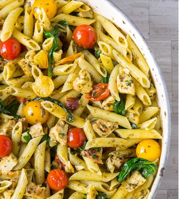 Photo of NEW!!! Creamy Basil Pesto Chicken Pasta