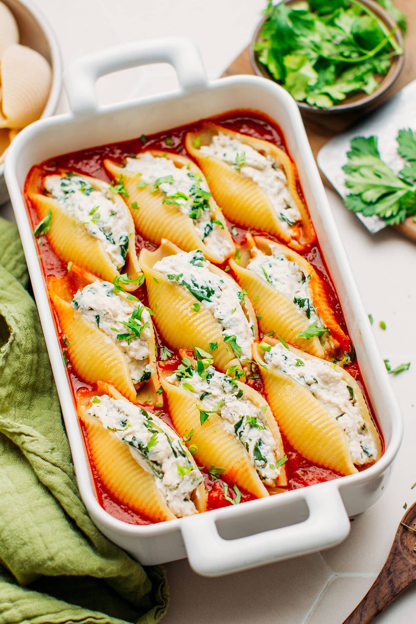 Photo of Cheesy Ricotta Stuffed Shells with Marinara