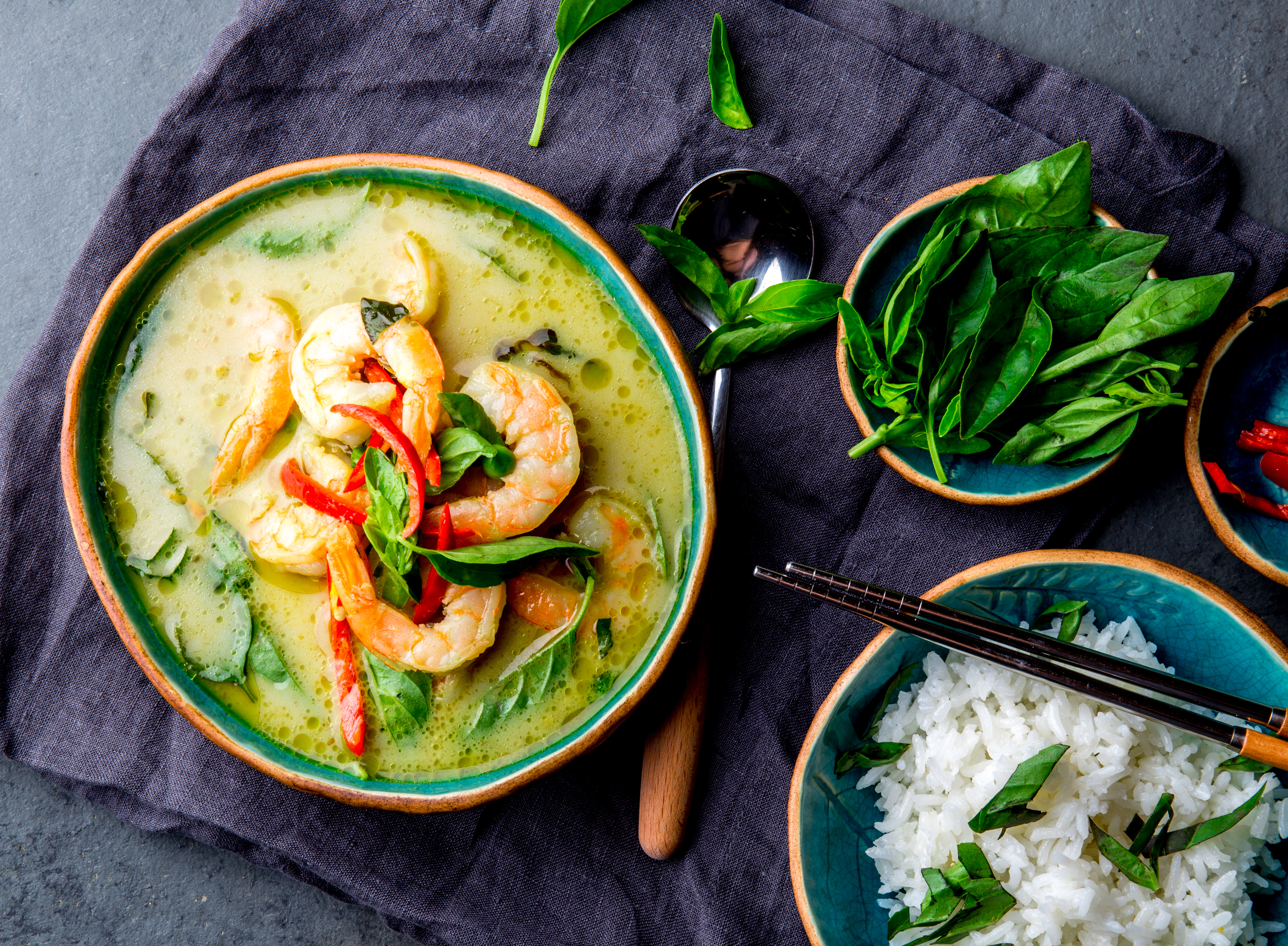Photo of *NEW* Shrimp Green Thai Curry Bowl