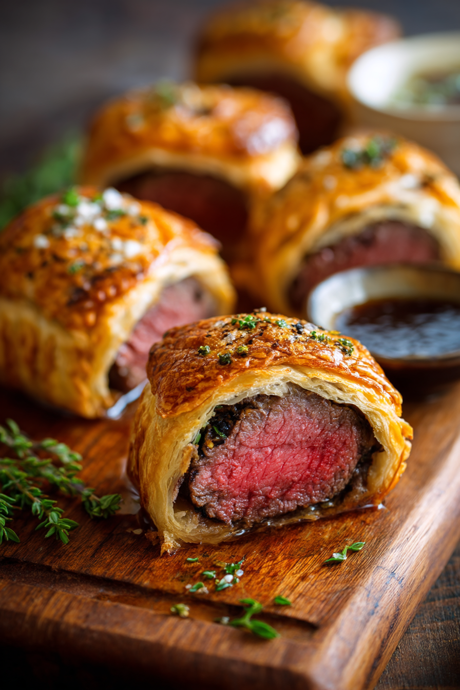 Photo of Beef Wellingtons with Demi-Glaze