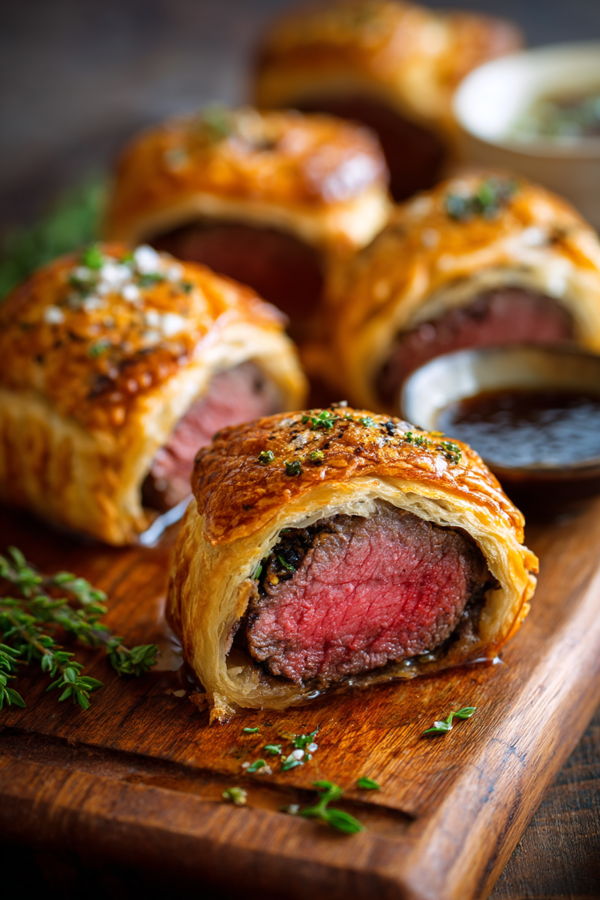 Photo of Beef Wellingtons with Demi-Glaze