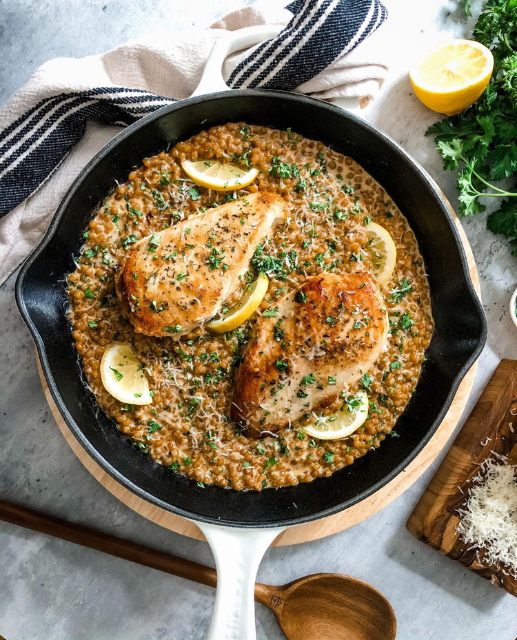 Photo of Lemon Herb Mediterranean Chicken with Israeli Couscous