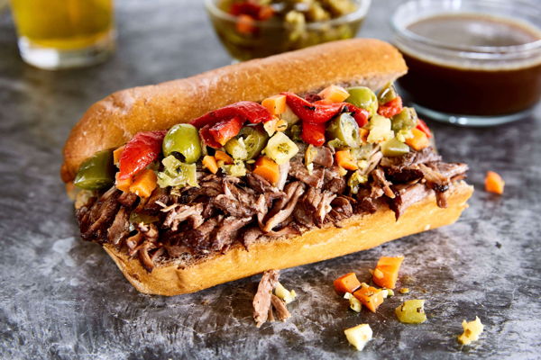 Photo of Chicago Style Italian Beef Sandwich