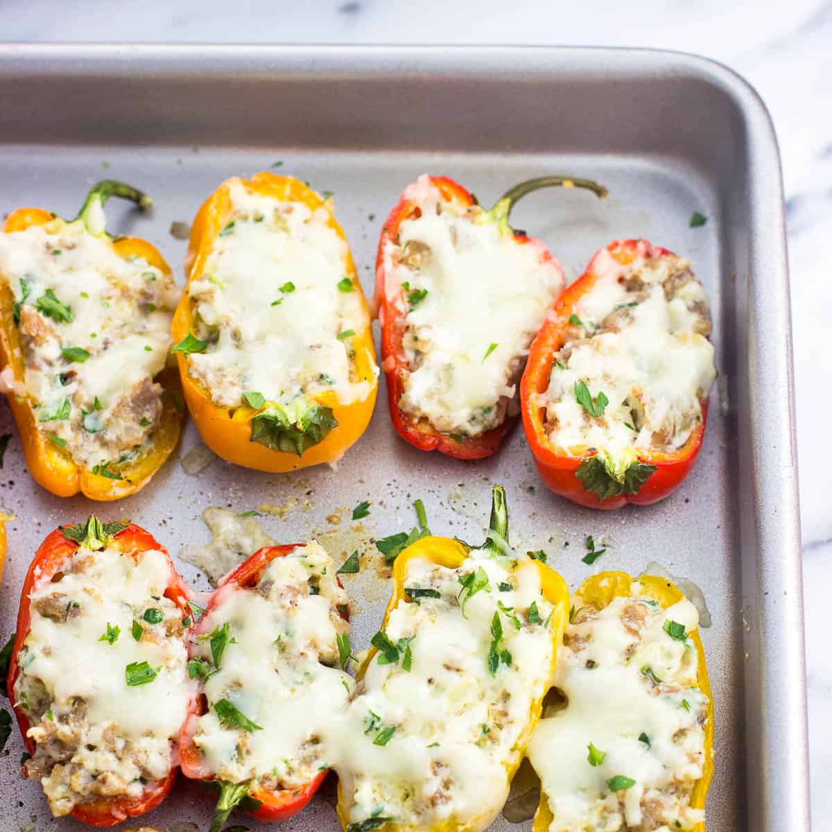 Photo of Hearty Stuffed Peppers with Savory Rice & Sausage
