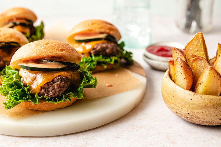 Photo of All-American Cheeseburger Sliders & Crispy Fries