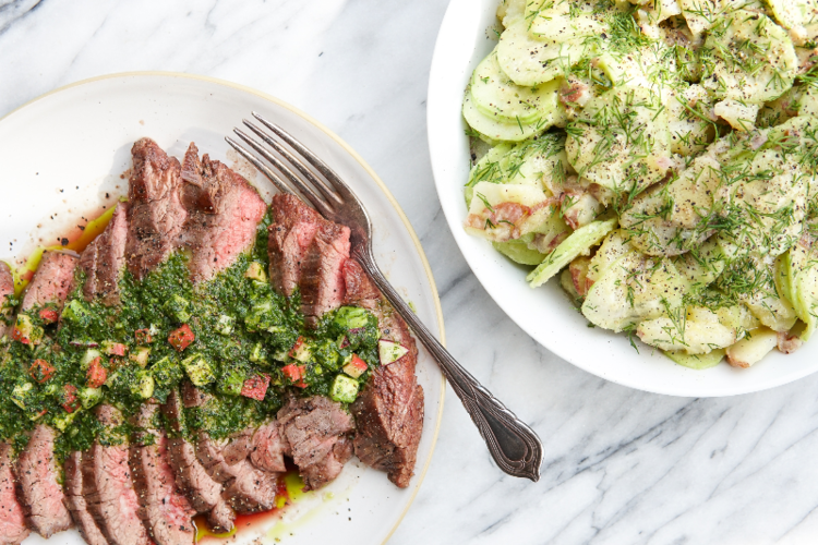 Photo of Chimichurri Steak with French Potato Salad-Premium 