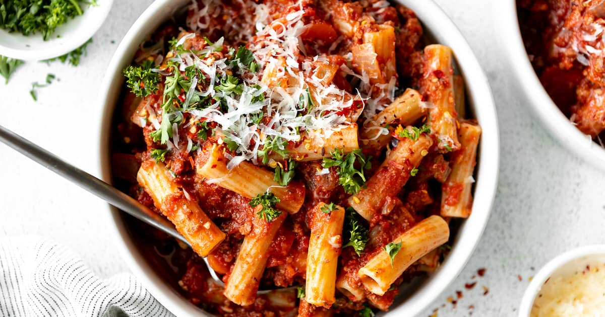 Photo of Vegetarian Bolognese Pasta
