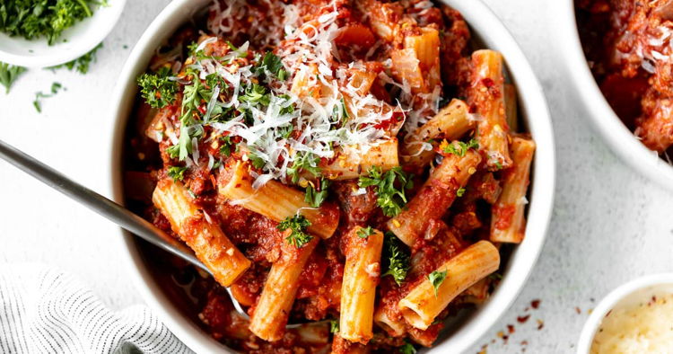Photo of Vegetarian Bolognese Pasta