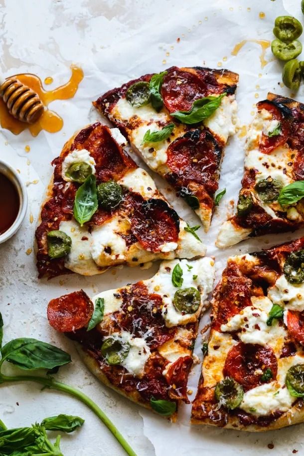 Photo of Hot Honey Pepperoni Burrata Pizza