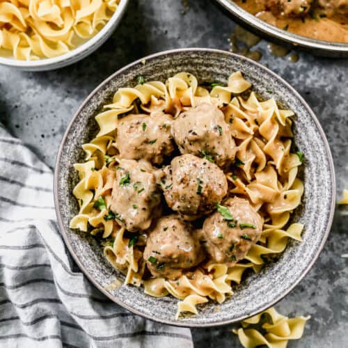 Photo of Swedish Meatballs with Egg Noodles 
