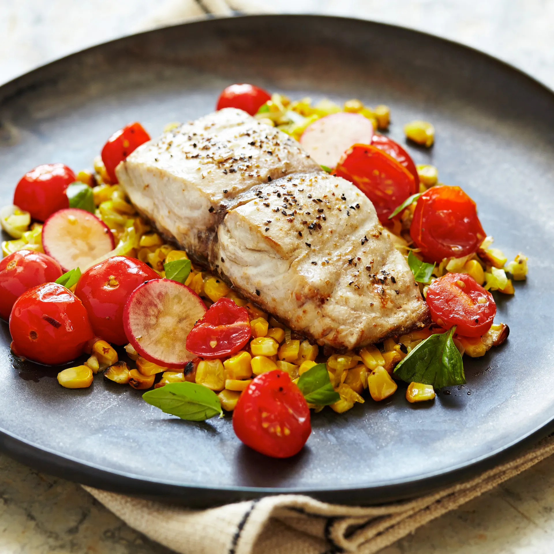 Photo of Grilled Red Snapper with Vegetable Salad