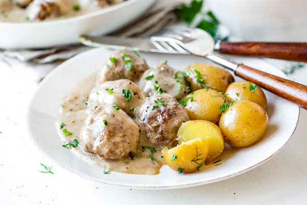 Photo of Classic Swedish Meatballs with Crispy Potatoes 