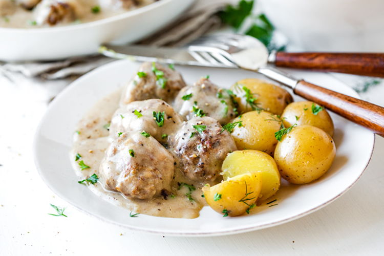 Photo of Classic Swedish Meatballs with Crispy Potatoes 