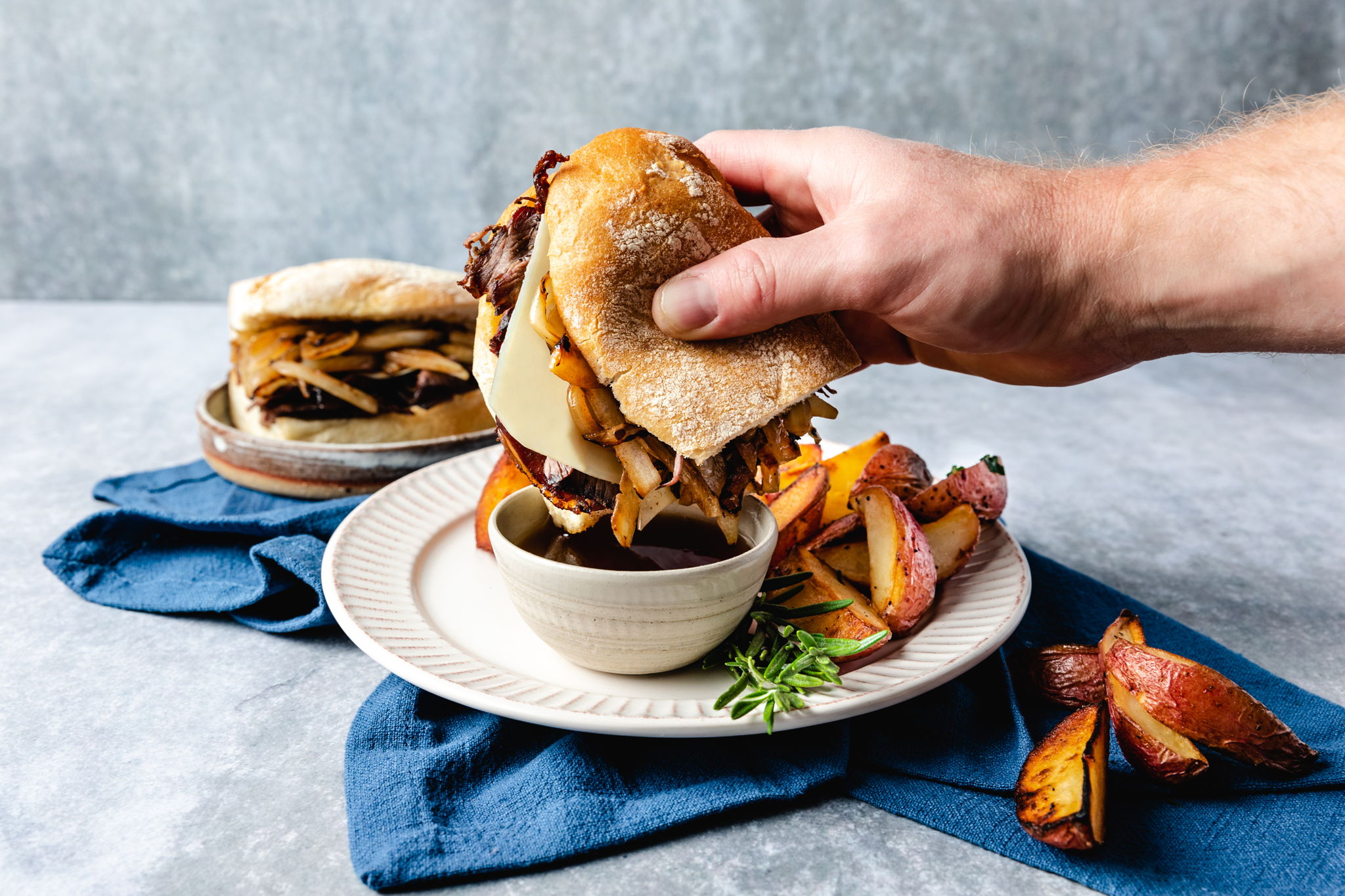 Photo of Beef French Dip with Roasted Fries
