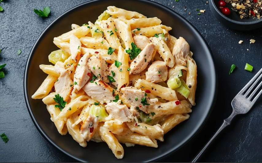 Photo of Italian Chicken Pasta with Creamy Leek Sauce
